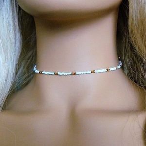 seed bead VSCO choker necklace